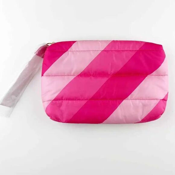 Estée Lauder Cosmetic Bag Puffer Makeup Toiletries Toiletry Case Pink Skincare - Picture 1 of 7